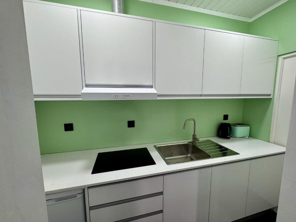 Twin Studio — kitchenette verde